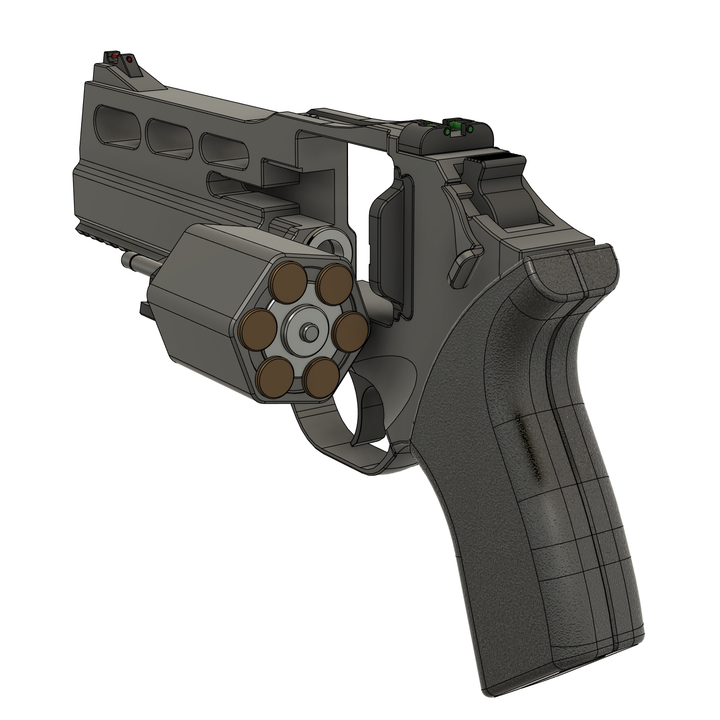 キアッパライノ 3Dプリント 🦏 Chiappa Rhino 20DS - High-Detail 3D Printable Replica